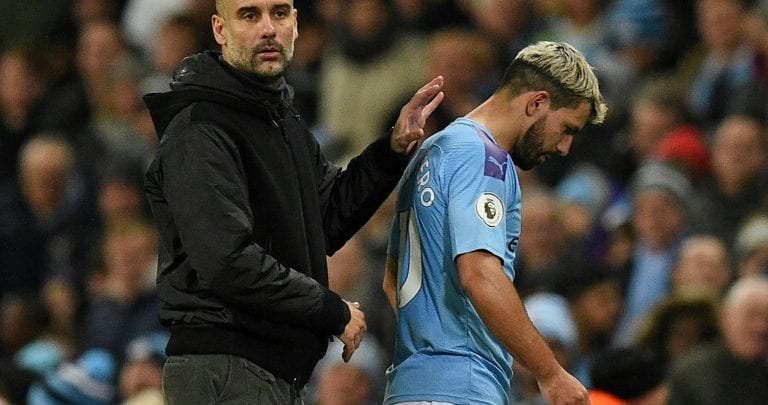 Injured Aguero needs 'miracle' to make United derby clash, says Guardiola