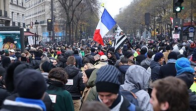 اضراب فرنسا