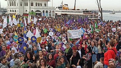مظاهرات نسوية في تركيا