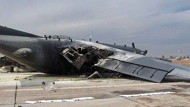 تحطم طائرة شحن