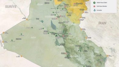 une carte divisée de l'Irak