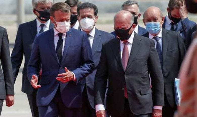 Emmanuel Macron en Irak