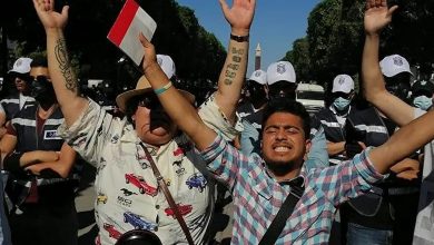 Manifestation contre le gouvernement