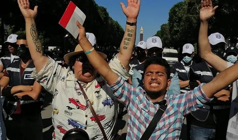 Manifestation contre le gouvernement