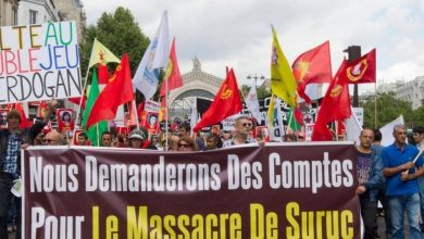 مظاهرة في باريس منددة بالغزو التركي لشمال العراق