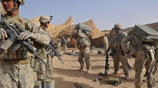 القوات الأمريكية المتواجدة في أفغانستان