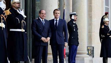 الرئيسان المصري والفرنسي