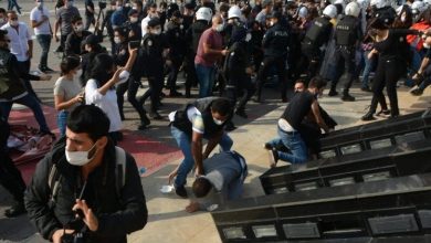 La police turque manifestants