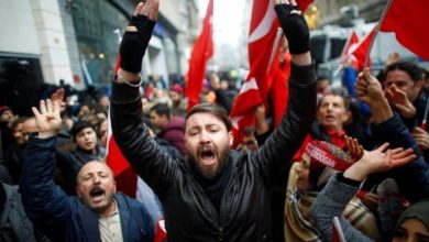 احتجاجات تركية