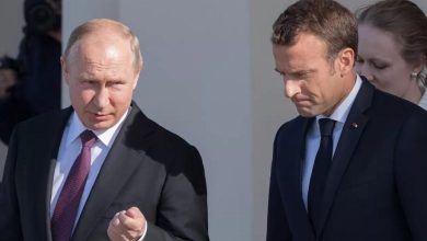 Emmanuel Macron et Vladimir Poutine