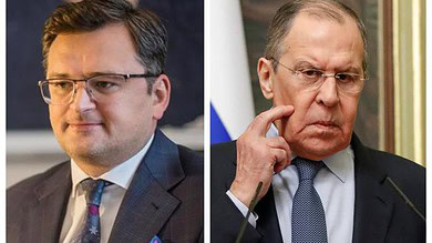 وزيرا خارجية روسيا وأكرانيا