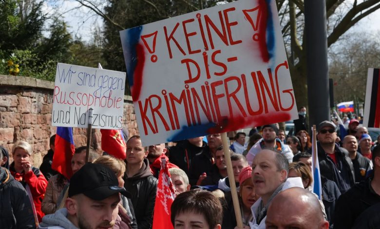 مظاهرات مؤيدة لروسيا في ألمانيا