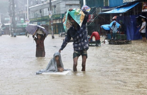 pluies de mousson Bangladesh Inde