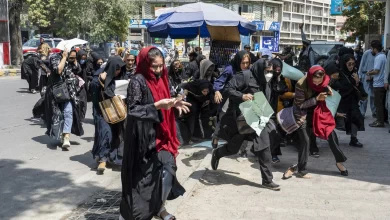 إرهابيو طالبان يفتحون النار على تظاهرة نسوية في كابول