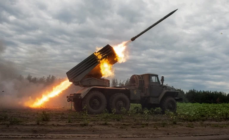 هجوم صاروخي روسي على أهداف أوكرانية
