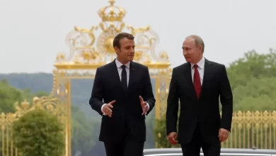 Vladimir Poutine et Emmanuel Macron