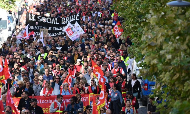 الاحتجاجات على التضخم وتدني الأجور تتصاعد في فرنسا