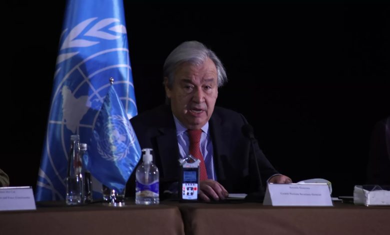 Antonio Guterres hiver de grogne