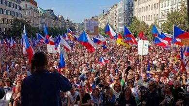 مظاهرات حاشدة في التشيك