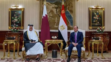 Le président égyptien Qatar