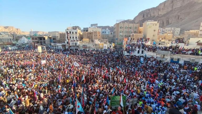 تظاهرات مليونية في حضرموت ضد إخونجية اليمن