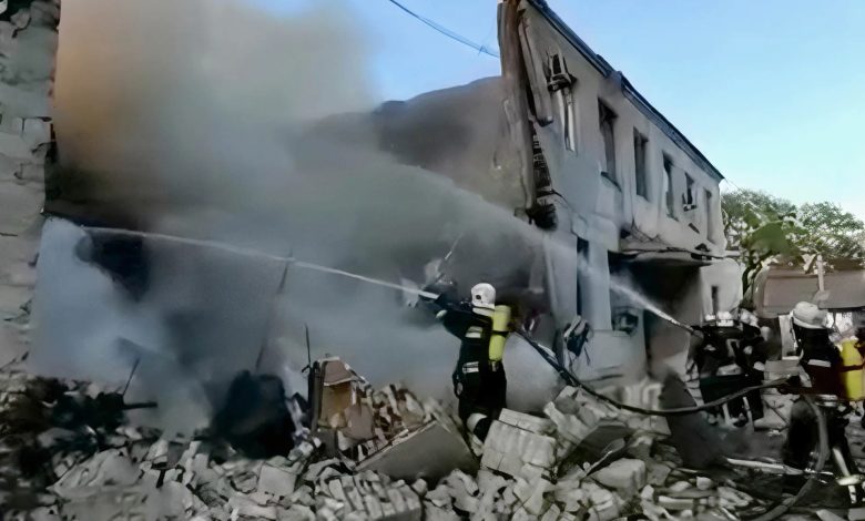 قصف روسي على مدينة أوديسا الأوكرانية