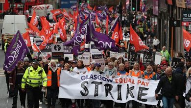 موجة إضرابات واسعة في بريطانيا احتجاجاً على الغلاء وتدني الأجور