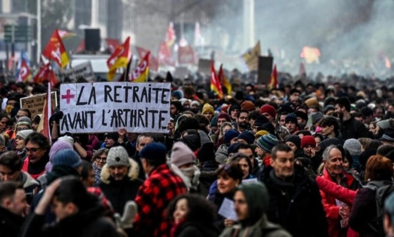 contre la réforme des retraites