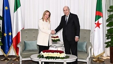 عبد المجيد تبون وجورجيا ميلوني