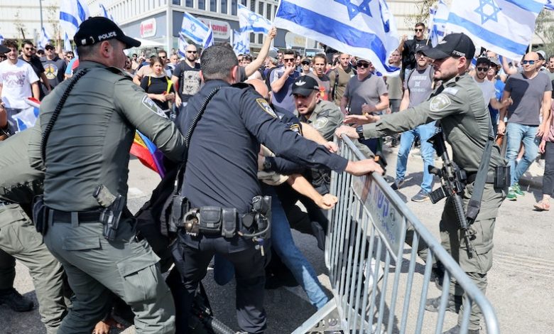 Tel-Aviv Affrontements réforme judiciaire