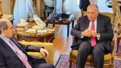 Le ministre syrien des Affaires étrangères, Fayçal Mekdad en visite au Caire