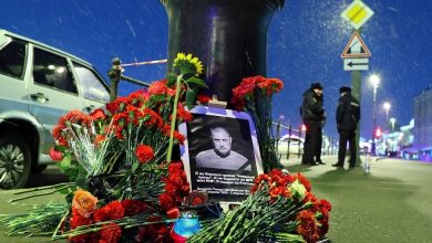 موقع الحادث الإرهابي الذي وقع يوم الأحد 2 أبريل 2023 وأودى بحياة المراسل العسكري فلادلين تاتارسكي