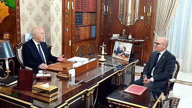 قيس سعيد ونبيل عمار