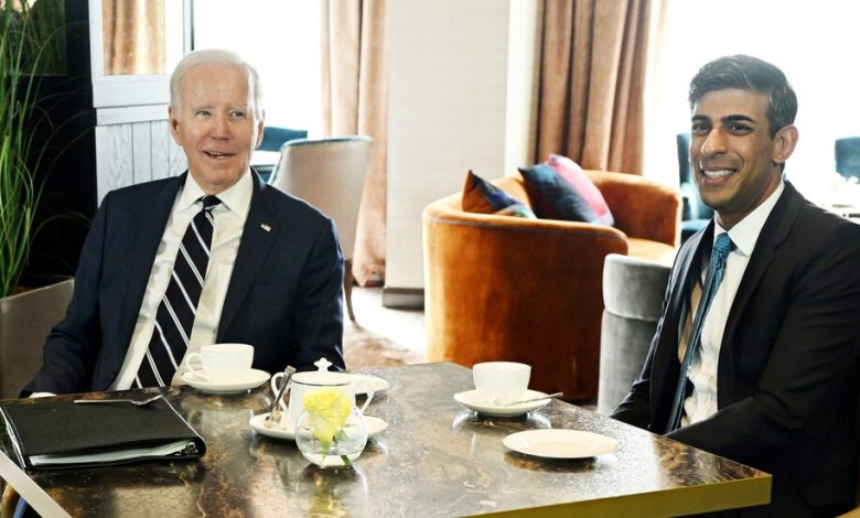 Rishi Sunak et Joe Biden annoncent un nouveau partenariat économique
