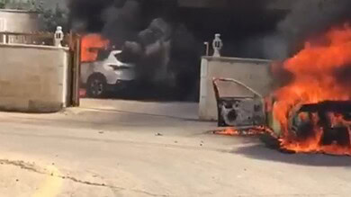 احراق ممتلكات الفلسطينيين