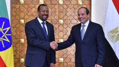 الرئيس المصري عبد الفتاح السيسي ورئيس الوزراء الإثيوبي آبي أحمد