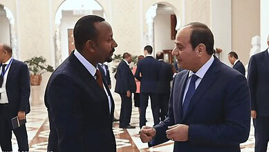 السيسي مع آبي أحمد