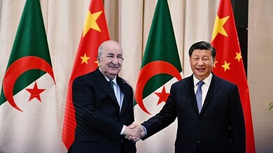 تبون مع الرئيس الصيني