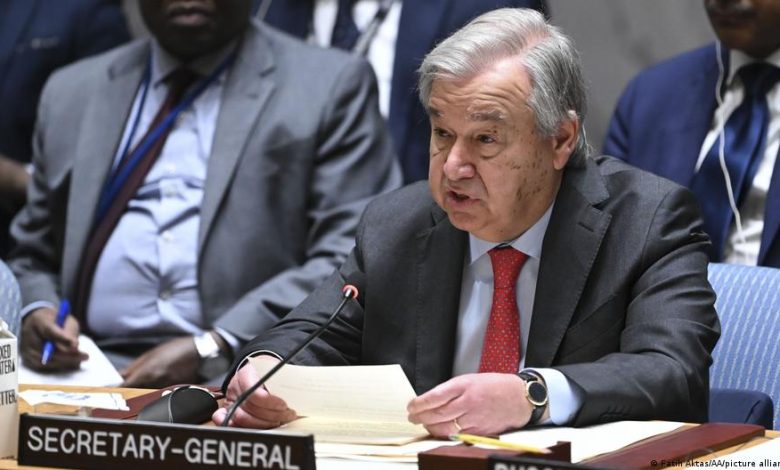 الأمين العام للأمم المتحدة يدعو إلى وقف إطلاق نار إنساني فورا في غزة