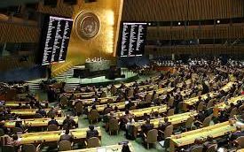 الجمعية العامة للأمم المتحدة تقر مشروع قرار عربي بخصوص غزة