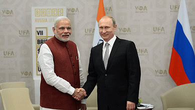 بوتين و ناريندرا مودي