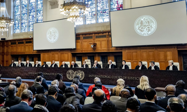جلسة لمحكمة العدل الدولية