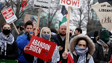 احتجاجات الجالية العربية في ميتشغان