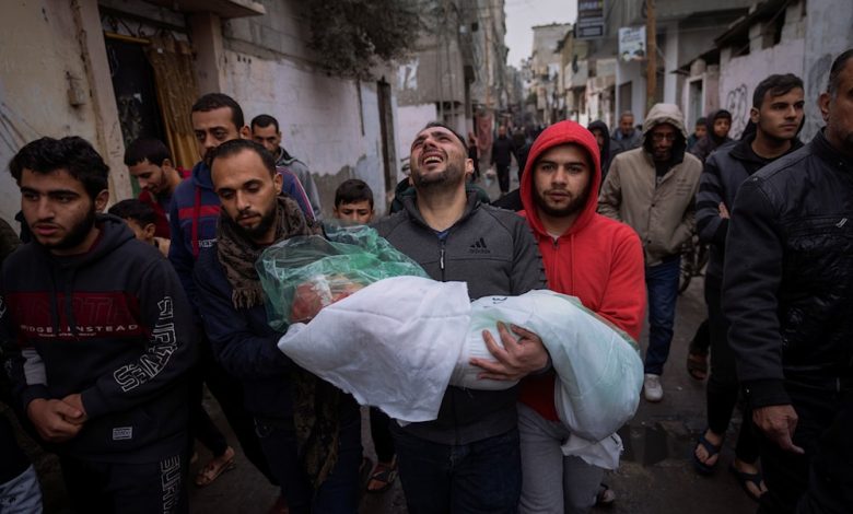 Due to the continuous Israeli bombing of Deir al-Balah, a Palestinian was also martyred