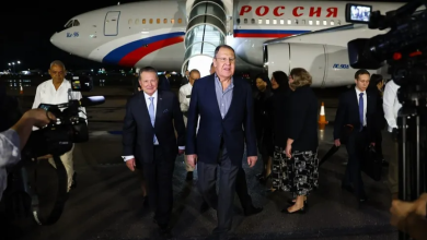 وزير الخارجية الروسي سيرجي لافروف يصل إلى العاصمة الكوبية هافانا في مستهل جولة بأميركا اللاتينية. 19 فبراير 2024