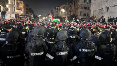 Jordanian Forces Violently Break Up Protests Outside Israel Embassy