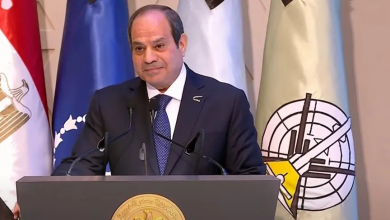 الرئيس المصري عبد الفتاح السيسي في يوم الشهيد. مصر في 9 مارس 2024