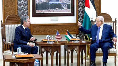 عباس مع بلينكن