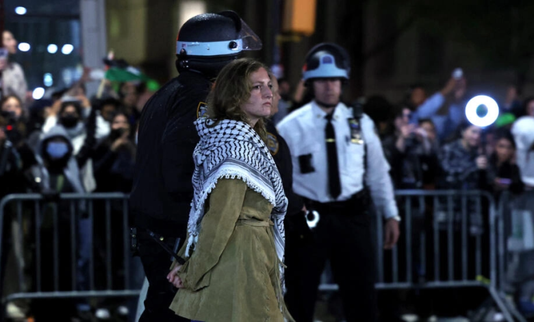 Large Police Force Invades Columbia University