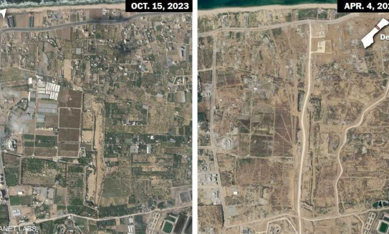 Satellite images reveal Israel's plan to divide and occupy the Gaza Strip